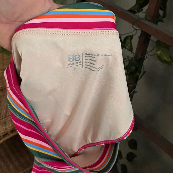 ▫️ALBION SUMMER STRIPE ALMOST CHEEKY BOTTOMS AND TOP BIKINI - Picture 14 of 14